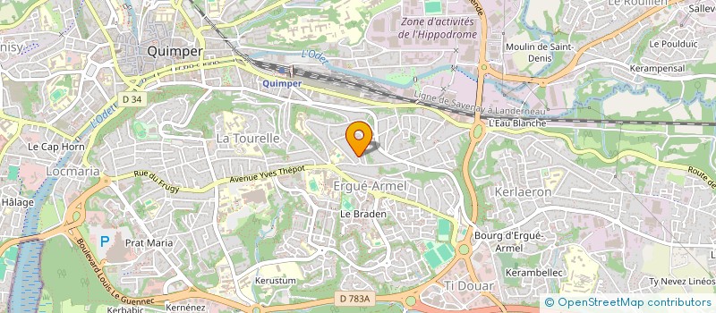 localisation de l'entreprise MADAME CATHY SCOTET à QUIMPER