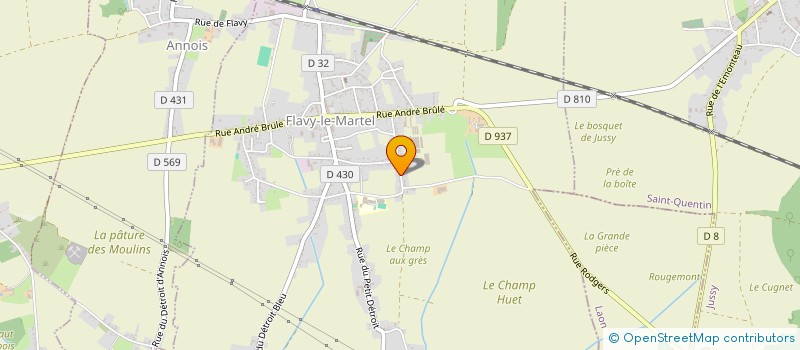 localisation de l'entreprise MADAME CATHY SLEZAK à FLAVY-LE-MARTEL