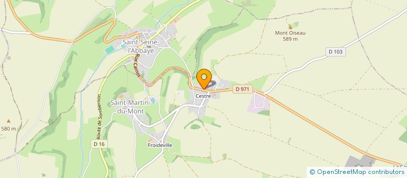 localisation de l'entreprise MADAME CATHY THIRIOT  SAINT-MARTIN-DU-MONT