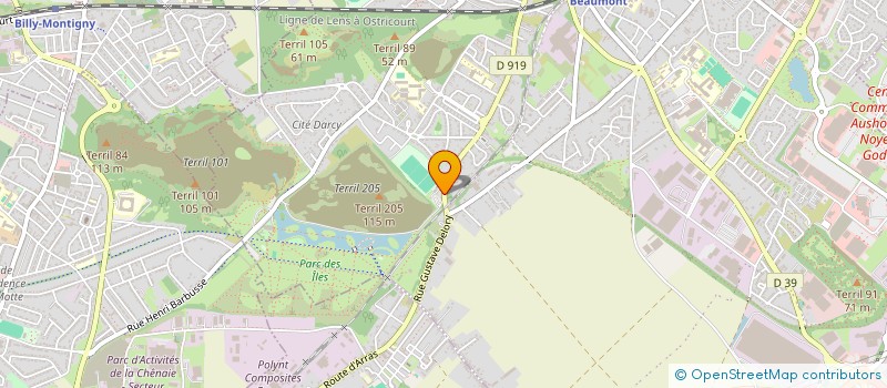 localisation de l'entreprise MADAME CATHY THOREZ  HENIN-BEAUMONT