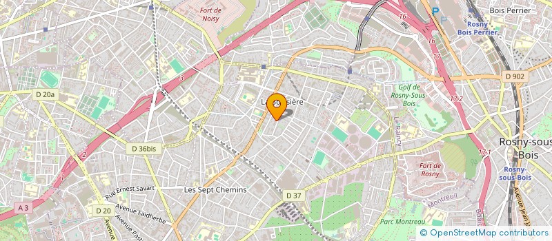 localisation de l'entreprise MADAME CATHY TONO BOPDA à MONTREUIL