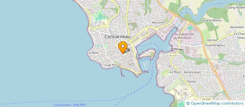 localisation de l'entreprise MADAME CATHY TOUPIN  CONCARNEAU