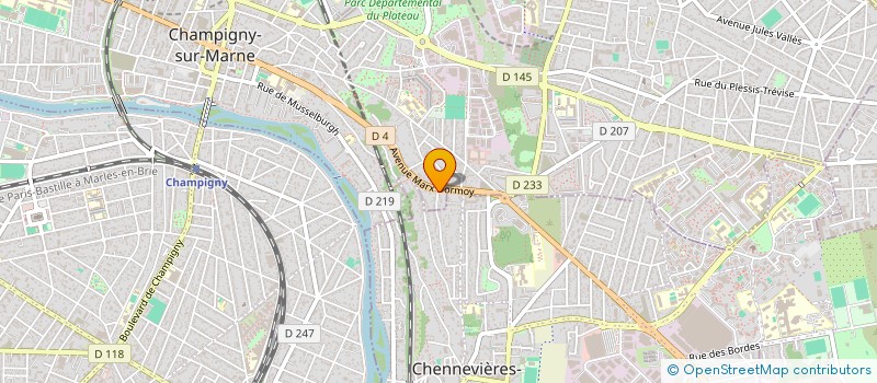 localisation de l'entreprise MADAME CATHY VANTA à CHAMPIGNY-SUR-MARNE