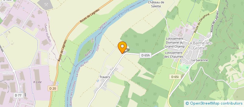 localisation de l'entreprise MADAME CATHY VERTHEMARD  LA BALME-LES-GROTTES