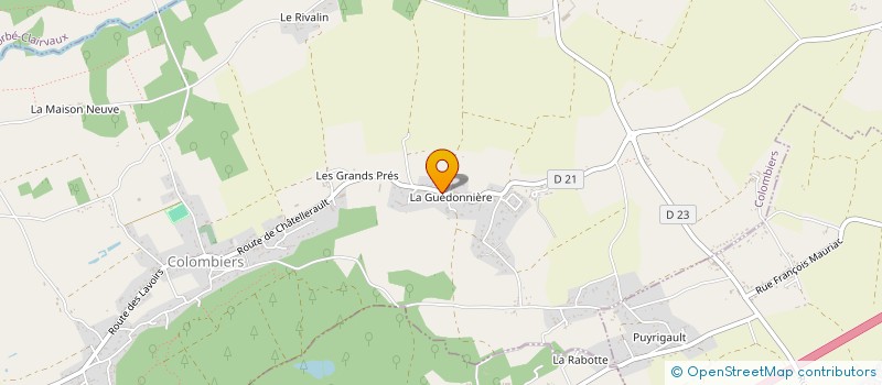 localisation de l'entreprise MADAME CATHY VILLANNEAU  COLOMBIERS