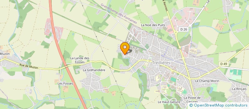 localisation de l'entreprise MADAME CATHY VOGELE  TREILLIERES