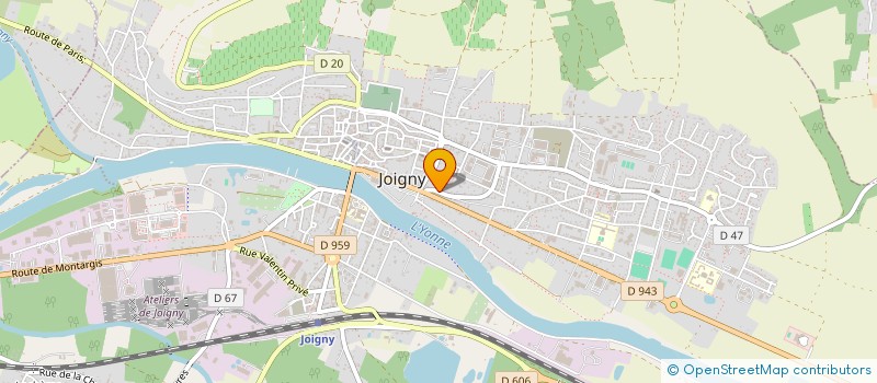 localisation de l'entreprise MADAME CATIA DA SILVA CARDOSO à JOIGNY