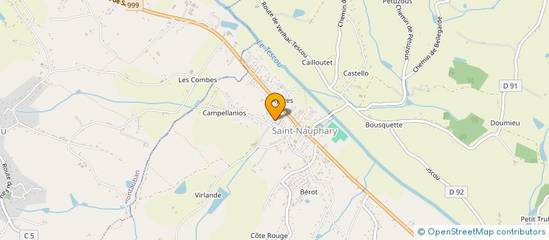 localisation de l'entreprise MADAME CATIA FERNANDES LOPES  SAINT-NAUPHARY