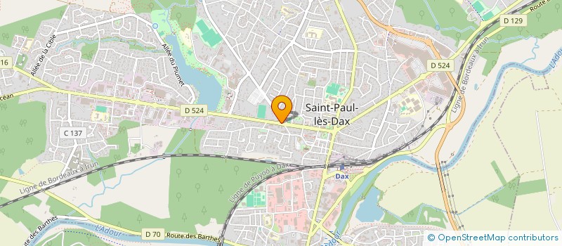 localisation de l'entreprise MADAME CATIA SANTOS à SAINT-PAUL-LES-DAX