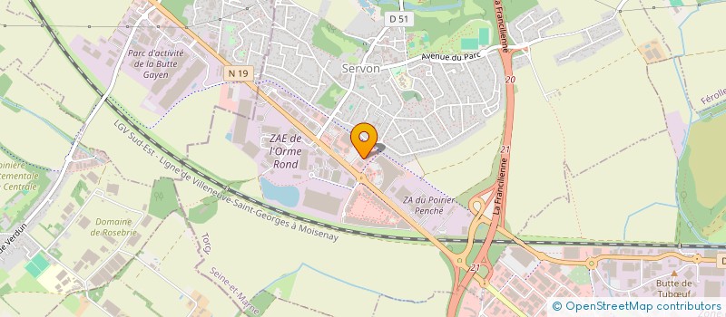 localisation de l'entreprise MADAME CATLINE BAUDEY  SERVON