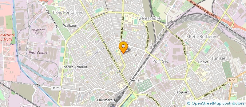 localisation de l'entreprise MADAME CATRIONA SIOBHAN BURKE  REIMS