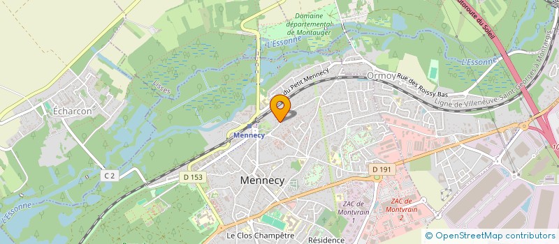 localisation de l'entreprise MADAME CATY GREGURY à MENNECY