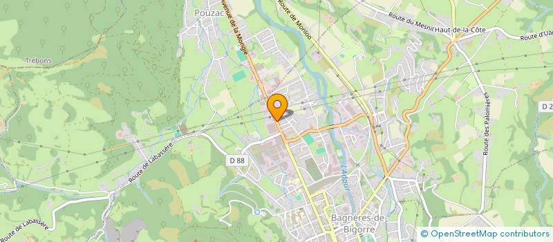 localisation de l'entreprise MADAME CATY LABAT  BAGNERES-DE-BIGORRE