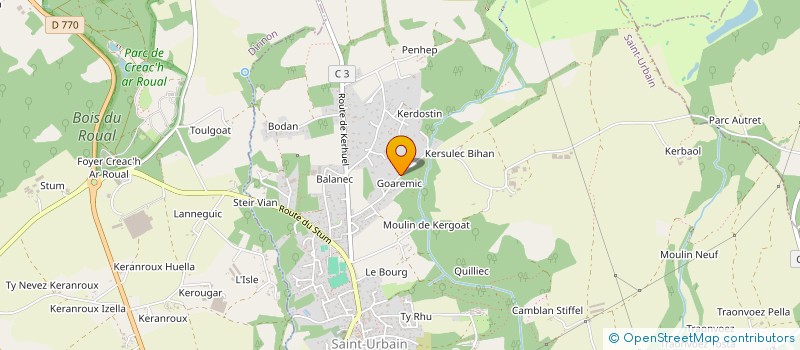 localisation de l'entreprise MADAME CATY MARZIN  SAINT-URBAIN