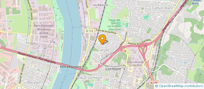 localisation de l'entreprise MADAME CECILE ABAZIOU  LORMONT