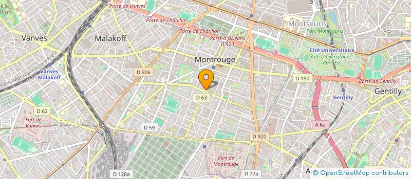 localisation de l'entreprise MADAME CECILE ABENSUR  MONTROUGE