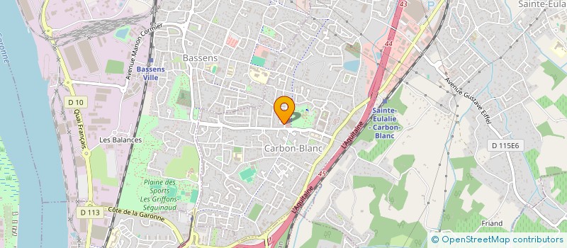 localisation de l'entreprise MADAME CECILE ABLAIN  CARBON-BLANC