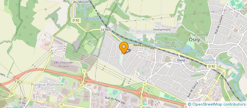 localisation de l'entreprise MADAME CECILE ADJIBI  OSNY