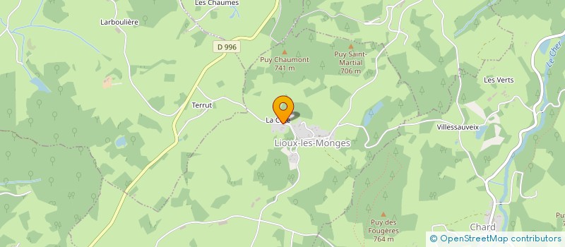 localisation de l'entreprise MADAME CECILE AGUESSE à LIOUX-LES-MONGES