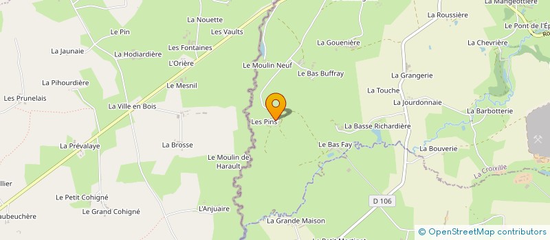 localisation de l'entreprise MADAME CECILE ALAIN  LA CROIXILLE