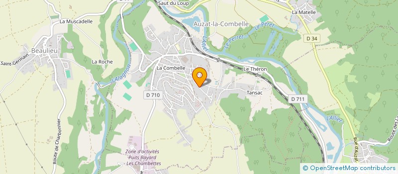 localisation de l'entreprise MADAME CECILE ALBARET  AUZAT-LA-COMBELLE