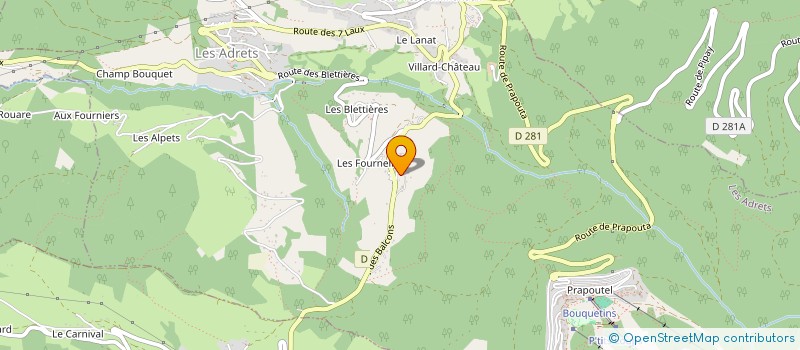 localisation de l'entreprise MADAME CECILE ALLAMANNO  LES ADRETS