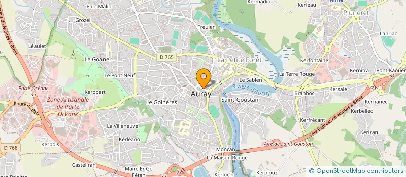 localisation de l'entreprise MADAME CECILE ALLIBERT à AURAY