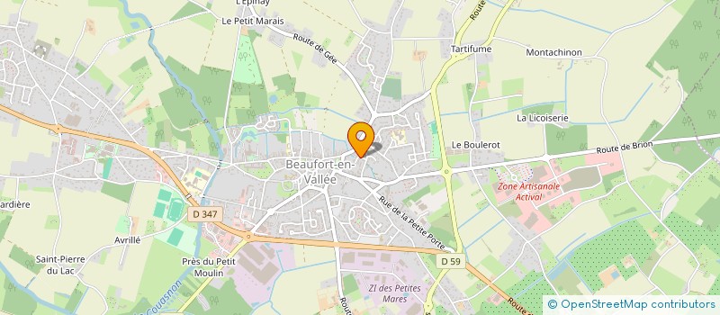 localisation de l'entreprise MADAME CECILE ALLIER à BEAUFORT-EN-ANJOU