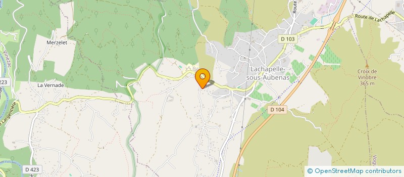 localisation de l'entreprise MADAME CECILE ALLIX  LACHAPELLE-SOUS-AUBENAS