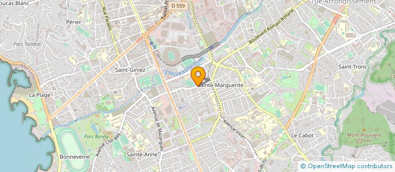 localisation de l'entreprise MADAME CECILE AMIEUX à MARSEILLE