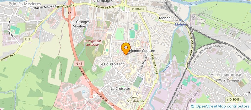 localisation de l'entreprise MADAME CECILE AMY  CHARLEVILLE-MEZIERES