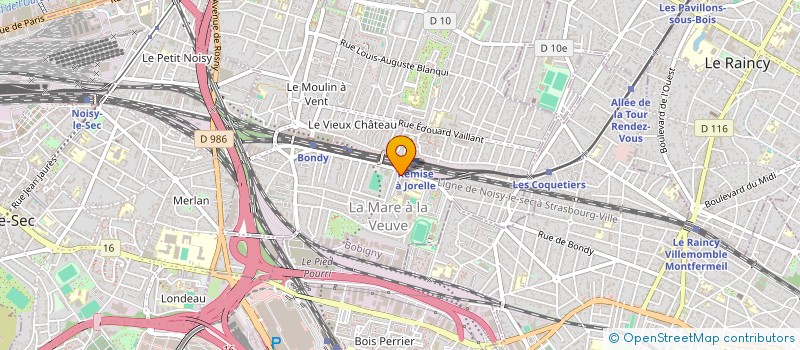 localisation de l'entreprise MADAME CECILE ANDREE FRANCOIS  BONDY