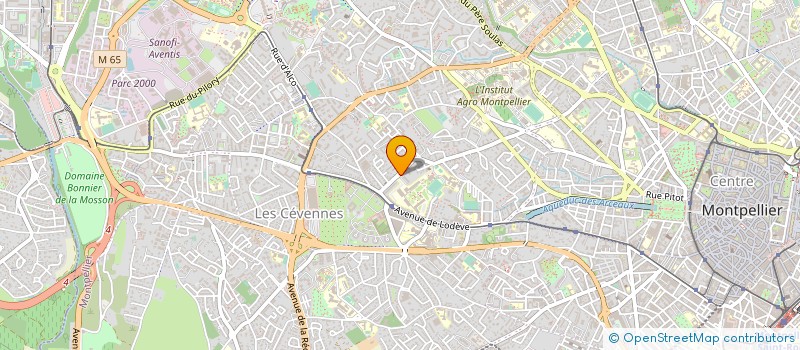 localisation de l'entreprise MADAME CECILE-ANNE MORHAIN  MONTPELLIER