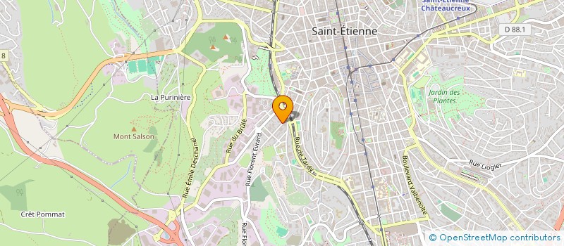 localisation de l'entreprise MADAME CECILE ARLETTI  SAINT-ETIENNE