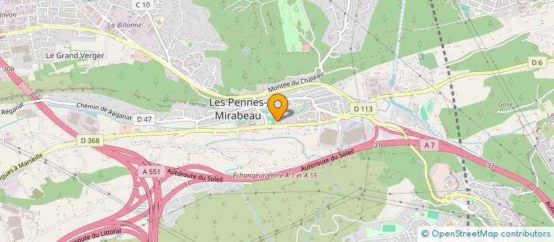 localisation de l'entreprise MADAME CECILE ARUANNO à LES PENNES-MIRABEAU