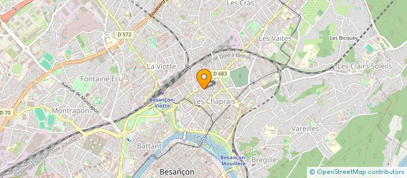 localisation de l'entreprise MADAME CECILE AUBERT à BESANCON