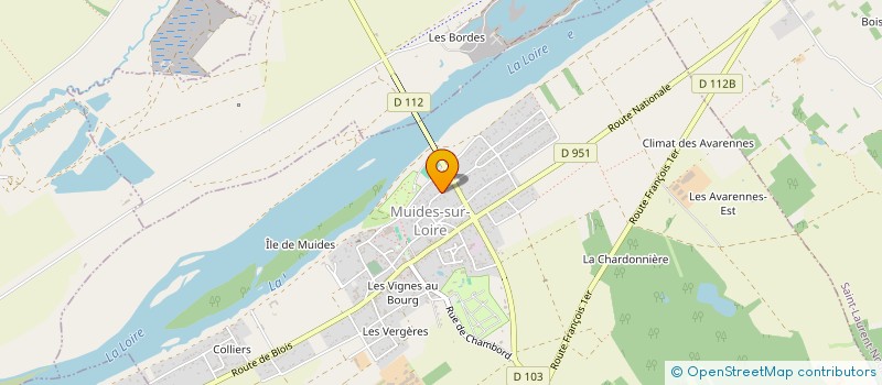 localisation de l'entreprise MADAME CECILE AUBRY à MUIDES-SUR-LOIRE