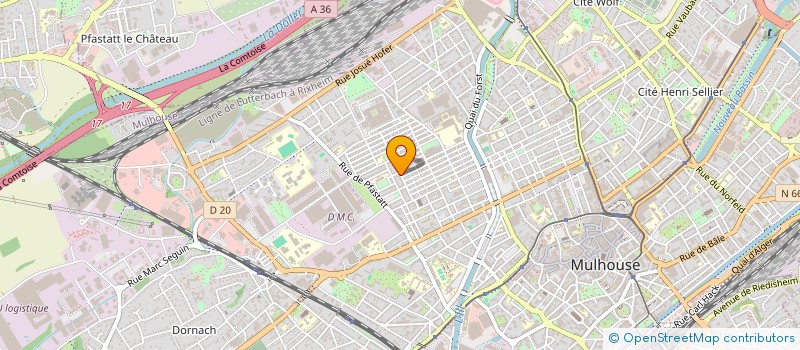 localisation de l'entreprise MADAME CECILE AUDET  MULHOUSE