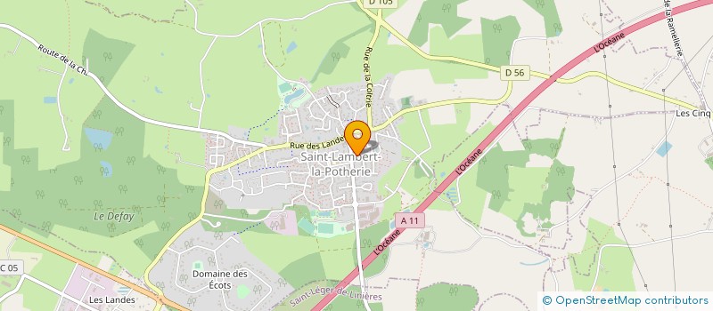 localisation de l'entreprise MADAME CECILE AUDUSSEAU  SAINT-LAMBERT-LA-POTHERIE