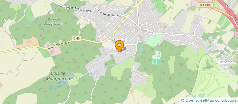 localisation de l'entreprise MADAME CECILE AUFFRET à ORGEVAL