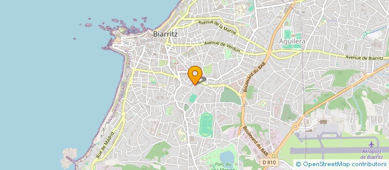 localisation de l'entreprise MADAME CECILE AXELLE GUILLAUME à BIARRITZ