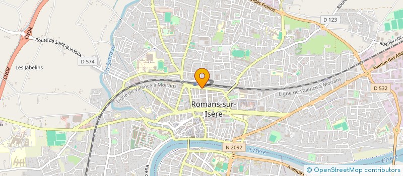 localisation de l'entreprise MADAME CECILE BABON  ROMANS-SUR-ISERE