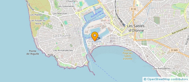 localisation de l'entreprise MADAME CECILE BACHELET à LES SABLES D'OLONNE
