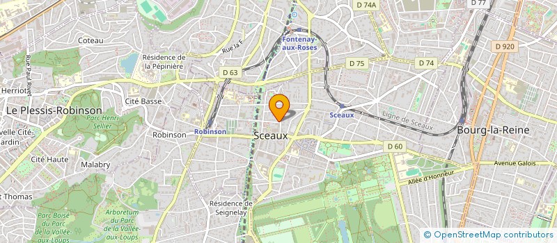 localisation de l'entreprise MADAME CECILE BADET à SCEAUX