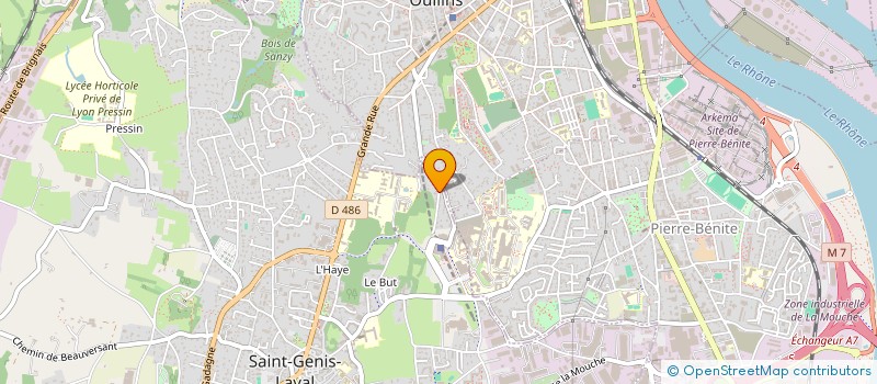 localisation de l'entreprise MADAME CECILE BAJARD  SAINT-GENIS-LAVAL