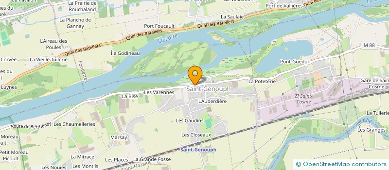 localisation de l'entreprise MADAME CECILE BALLEREAU  SAINT-GENOUPH