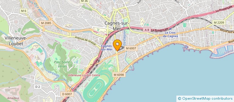 localisation de l'entreprise MADAME CECILE BALUTET à CAGNES SUR MER