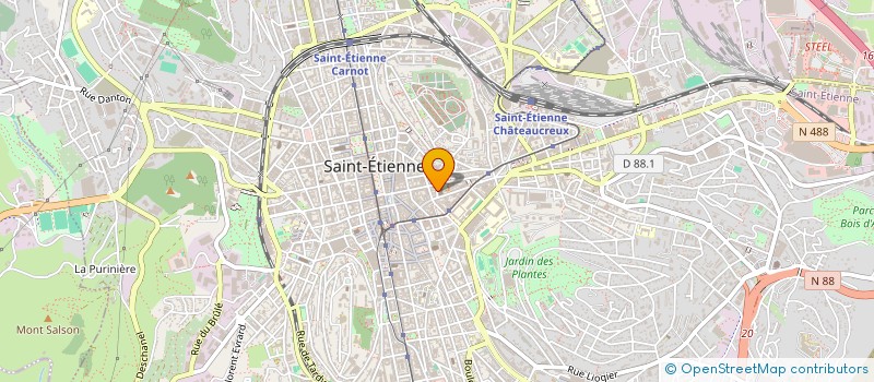 localisation de l'entreprise MADAME CECILE BARBE  SAINT-ETIENNE