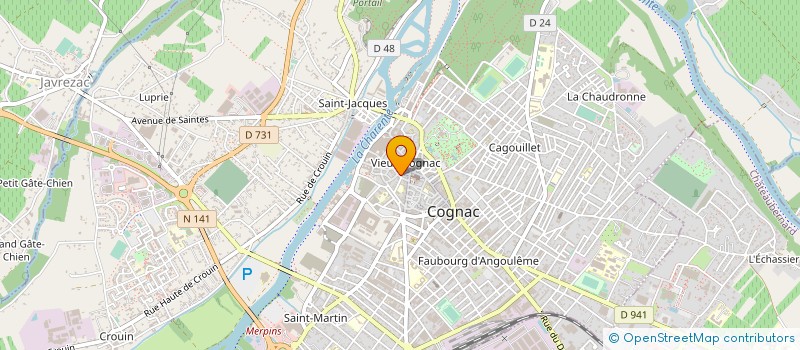 localisation de l'entreprise MADAME CECILE BARBERA à COGNAC