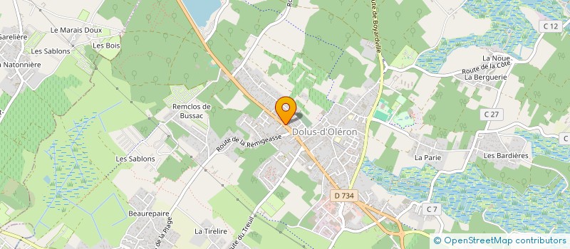 localisation de l'entreprise MADAME CECILE BARBREAU  DOLUS-D'OLERON